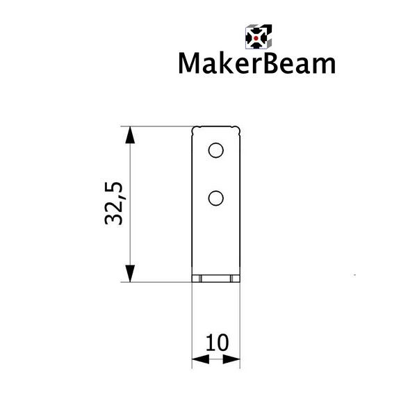 MakerBeam Corner Brackets, 12pcs