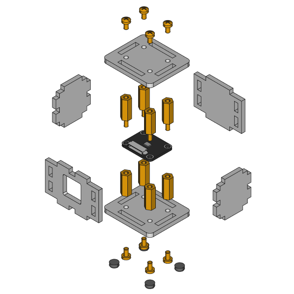 Case for Accelerometer/Compass Bricklet
