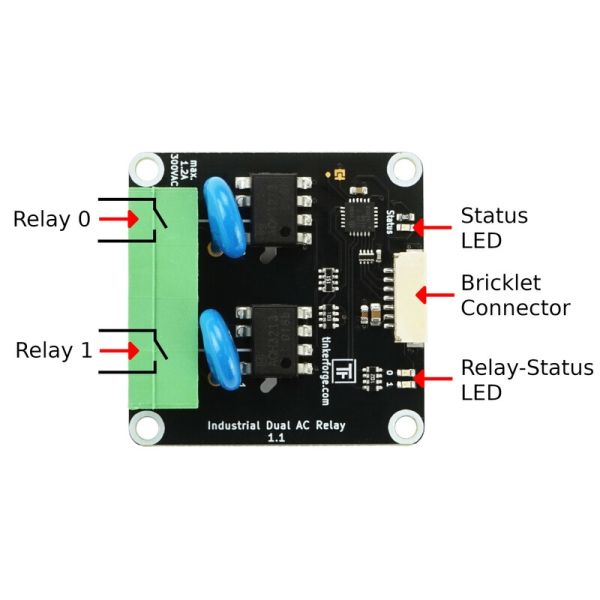 Industrial Dual AC Relay Bricklet