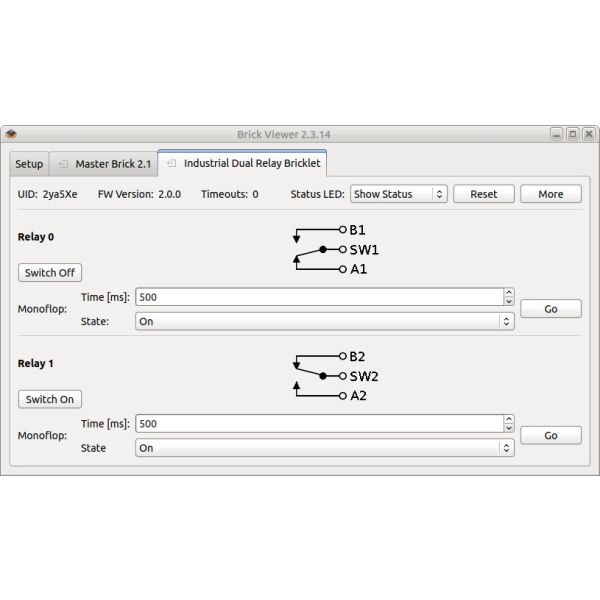 Industrial Dual Relay Bricklet
