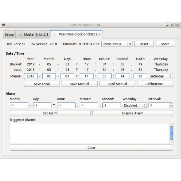Real-Time Clock Bricklet 2.0